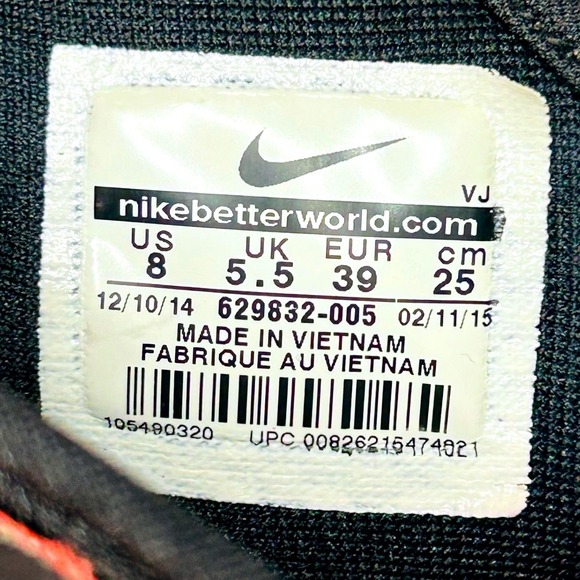 Nike Free 5.0 TR Fit 4 Women's Training Shoe~ Black/White/Coral~ Women's Size 8 - Picture 6 of 14